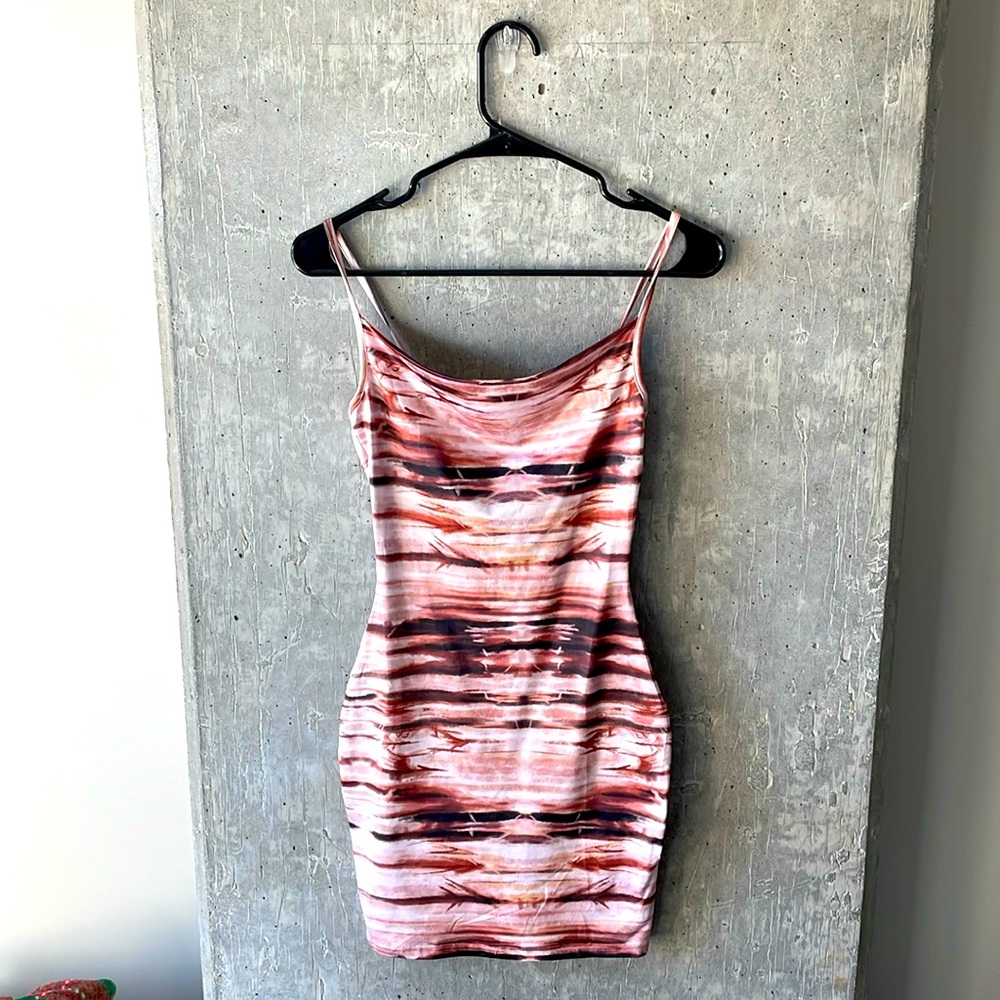 NWT Copper Print Mini Dress